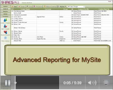 Advanced Reporting for MySite