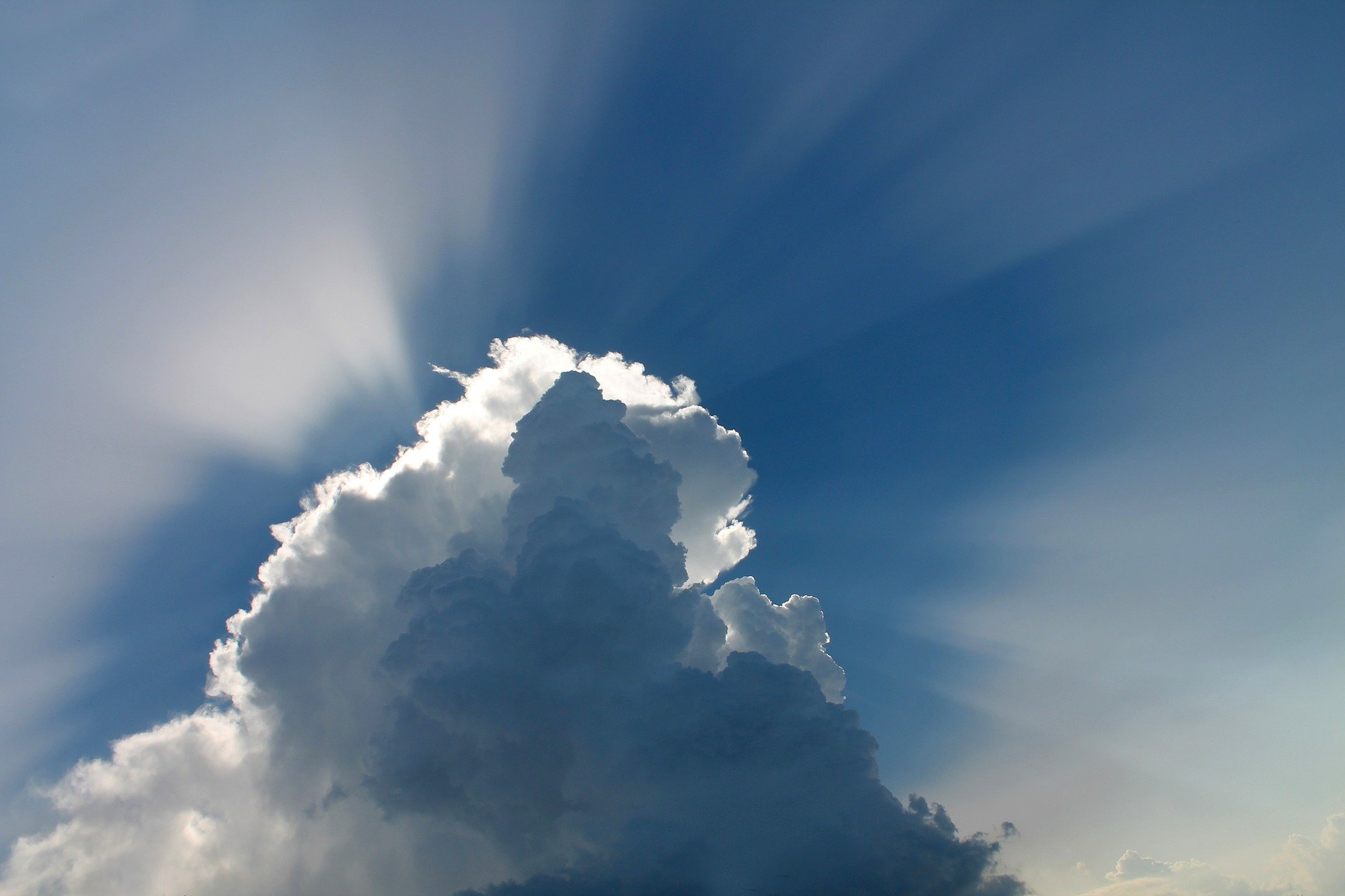 Clouds in the sky.